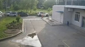 Дикий кабан выбежал к жилым домам в Приморье.
 
В оживленном районе города Артем у ЖК «Небесный»