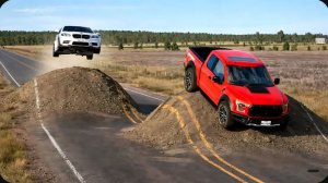 Автомобили против выпуклостей на дороге в BeamNG Drive!