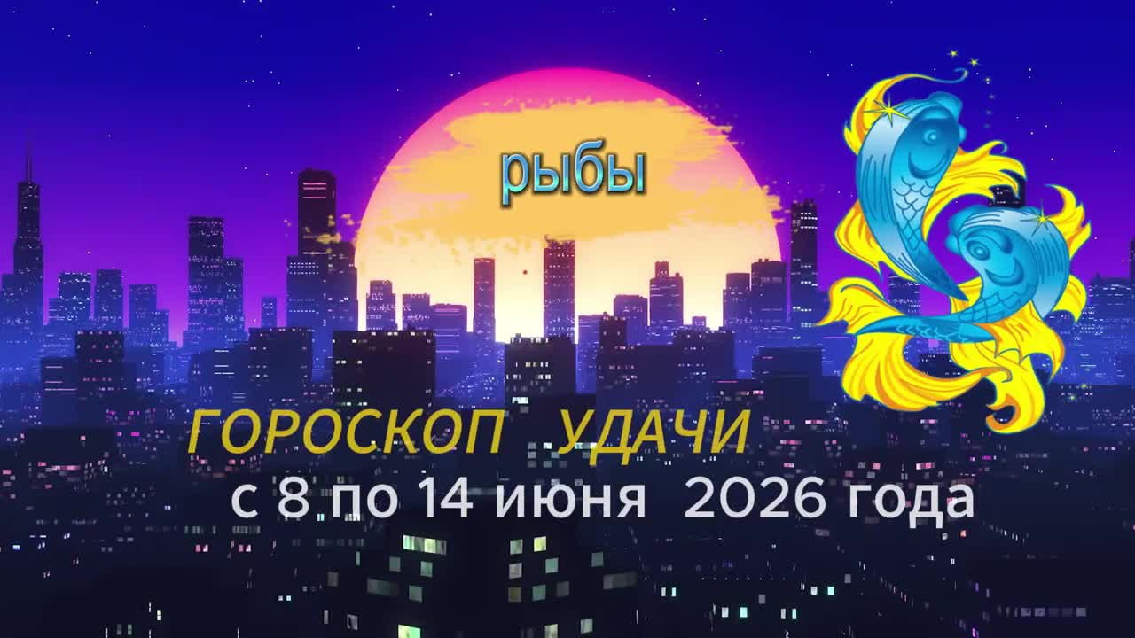Гороскоп удачи на неделю с 8 по 14 июня 2026 года. Рыбы смотреть онлайн