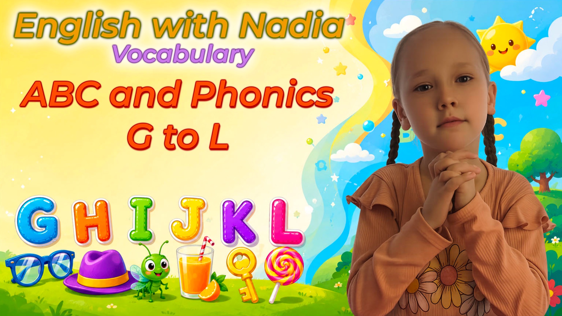 ABC and Phonics, G to L - Vocabulary/ Алфавит и фонетика, от G до L