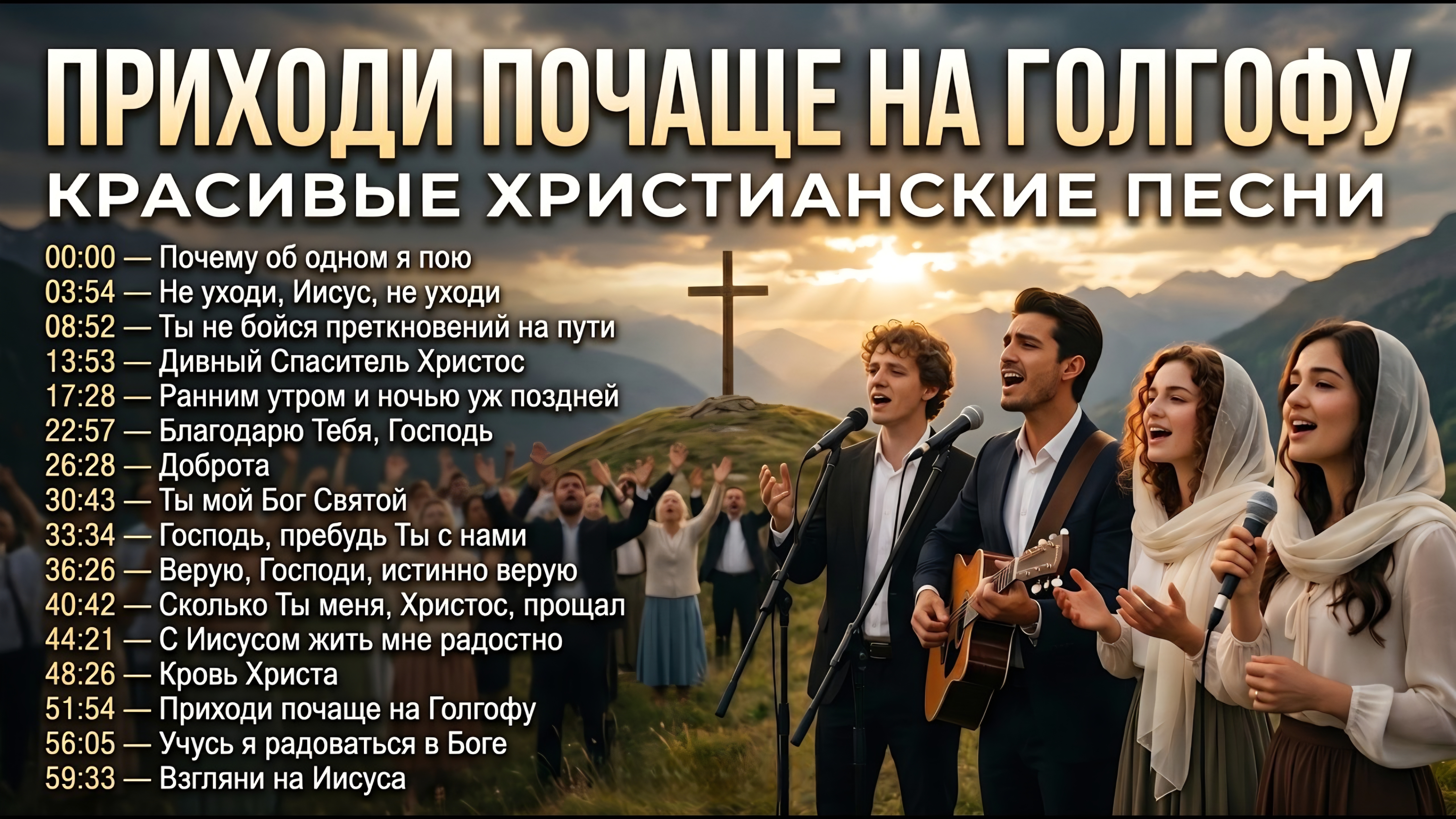 Приходи почаще на Голгофу | Красивые христианские песни смотреть онлайн