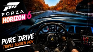 Forza Horizon 6 - Современный американский мускул-кар | Вождение с тремя экранами от первого лица