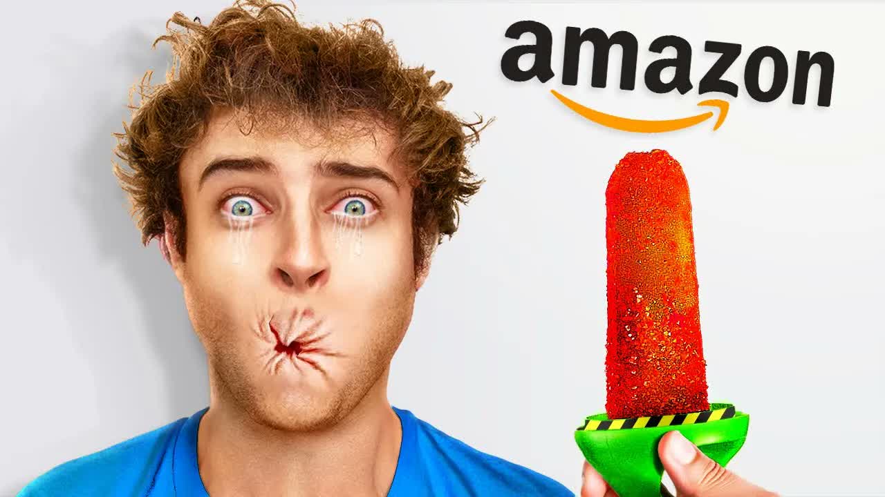 ПРОБУЮ 100 ЗАПРЕЩЕННЫХ ПРОДУКТОВ AMAZON!! смотреть онлайн