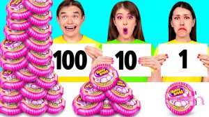100 Слоев Еды Челлендж # Смешные Челленджи от TaTaRa Challenge