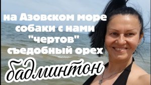 Бадминтон на Азовском море, собаки купаются, ОСТОРОЖНО — водяной или чертов орех, катаем багги
