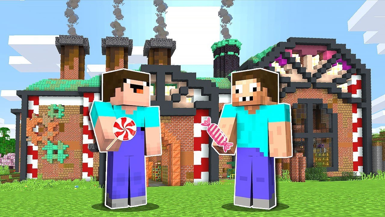 НУБ И ПРО РАБОТАЮТ НА ЗАВОДЕ КОНФЕТ В МАЙНКРАФТ ! НУБИК И ТРОЛЛИНГ ЛОВУШКА В MINECRAFT смотреть онлайн