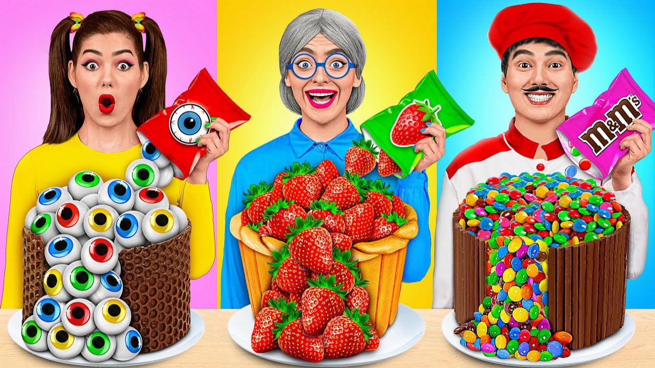Я против Бабушки Кулинарный Челлендж # Укрась Торт Челлендж от Multi DO Challenge смотреть онлайн