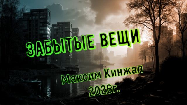 Забытые вещи Максим Кинжал 2026г.