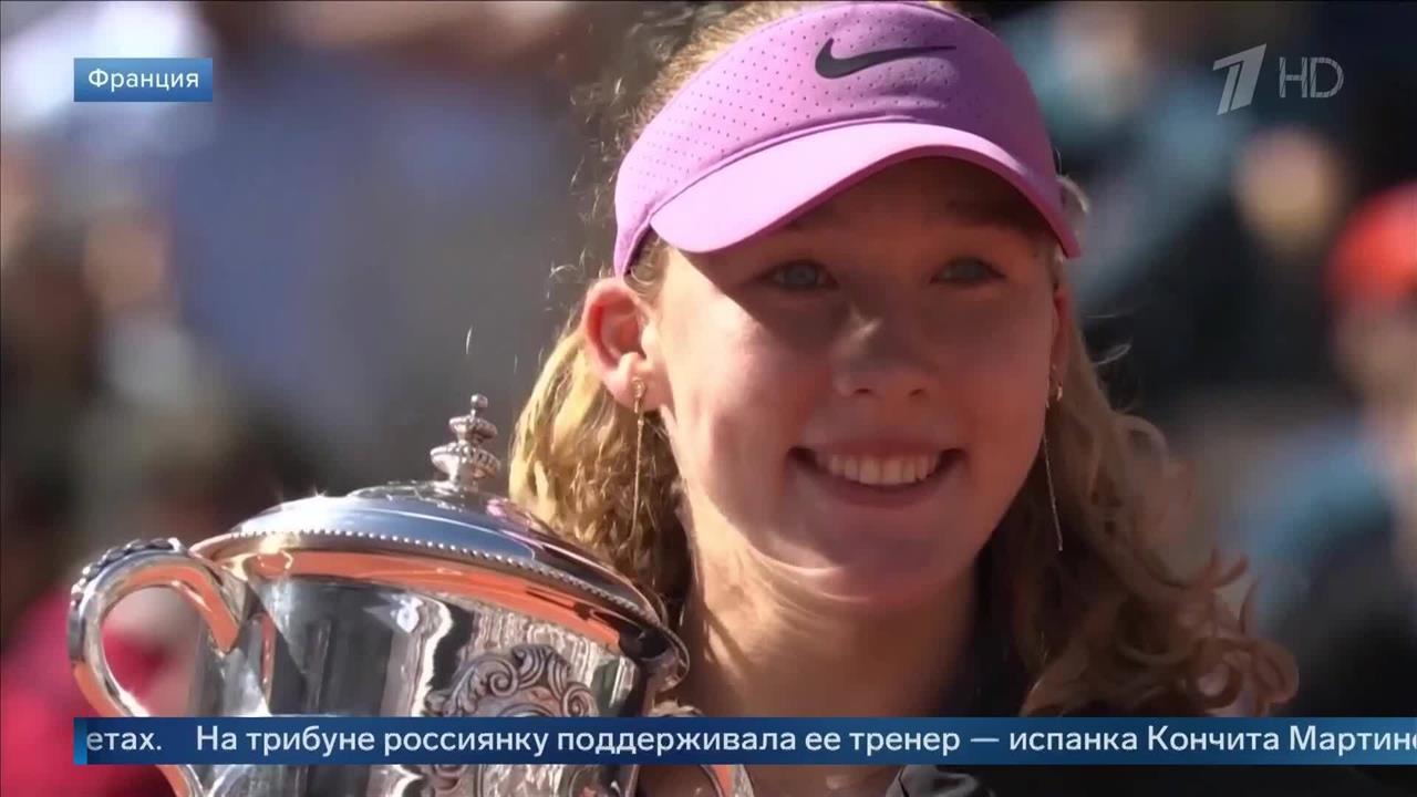 Мирра Андреева заявила, что тренер подготовила ее на все сто процентов перед матчем. смотреть онлайн