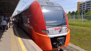 Метро Москвы МЦК проезд от станции Балтийская МЦК - Владыкино МЦК поезд Ласточка