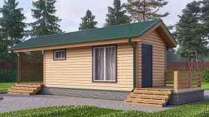 Баня 3*12 Брус Каркас . СпбБаняБрус.