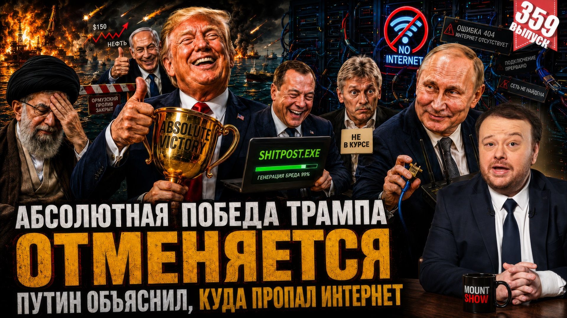 АБСОЛЮТНАЯ ПОБЕДА ТРАМПА ОТМЕНЯЕТСЯ / ПУТИН РАССКАЗАЛ, КУДА ПРОПАЛ ИНТЕРНЕТ смотреть онлайн