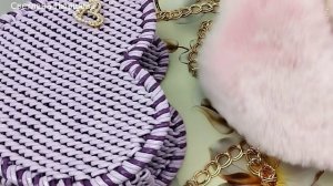 Новое изделие - Сумочка сердечком корневым плетением готова. Координаты под видео.