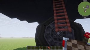 я создал летающею тарелку  с модом Create Aeronautics