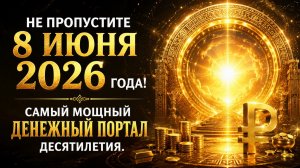 Не пропустите 8 июня. Самый мощный денежный портал десятилетия.