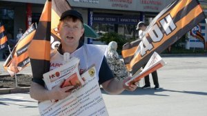 4июн26, чт, пл Калинина. Обращения Патриотов Отечества Новосибирского штаба РОМШ НОД России