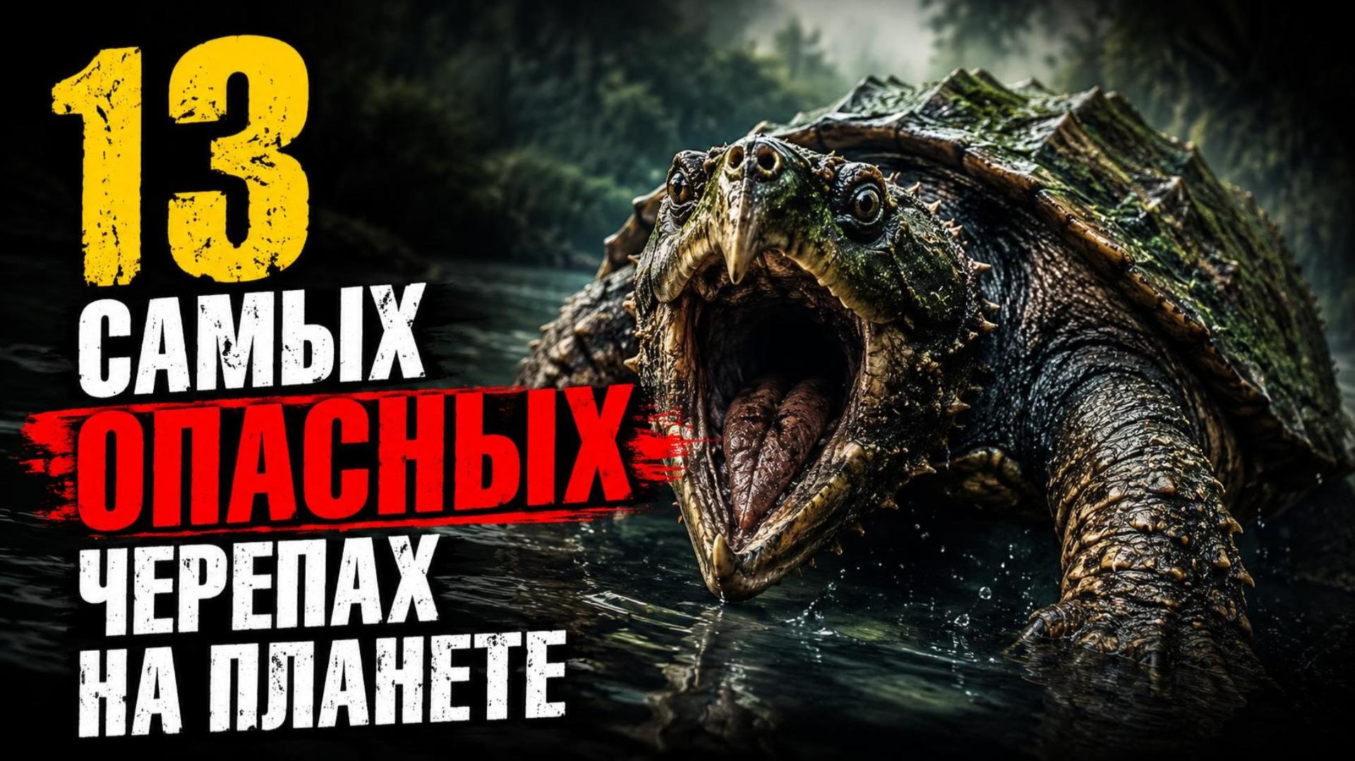 13 самых опасных черепах на планете!