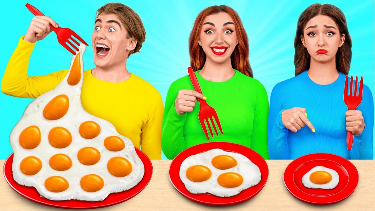 Большая, средняя и маленькая еда # Миниатюрная кулинария от Multi DO Challenge смотреть онлайн