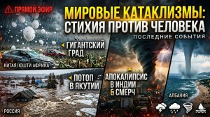 Разгул стихии: Крупный град в Китае, потоп в Якутии и торнадо в Албании