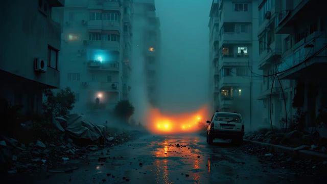 Post-Apocalyptic City Dawn ~ Dark Ambient Foggy Streets ~ Dystopian Sleep Music
