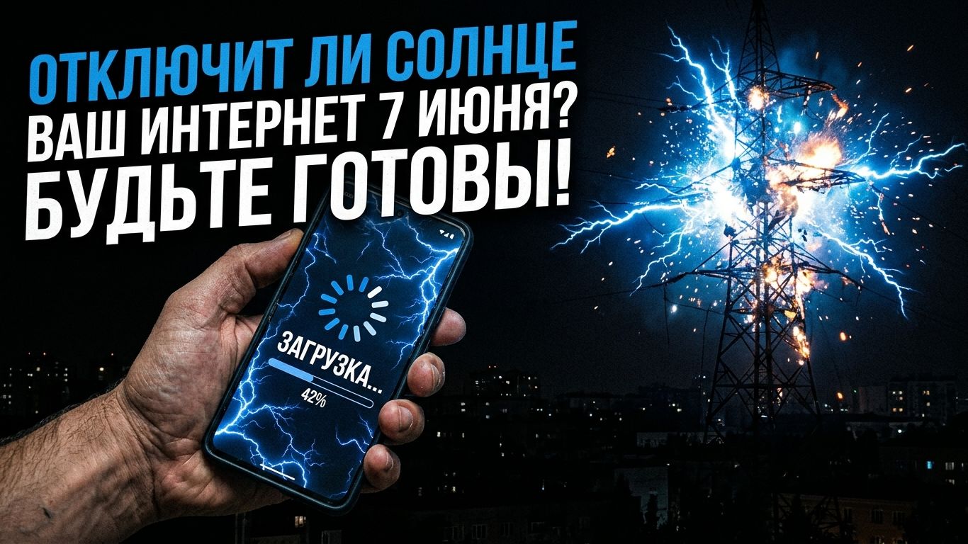 Магнитные бури 7 июня 2026 года: может ли солнечная вспышка отключить ваш интернет