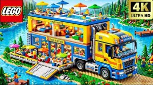 Как построить ГИГАНТСКИЙ автофургон LEGO Technic! | Забавный эксперимент Lego
