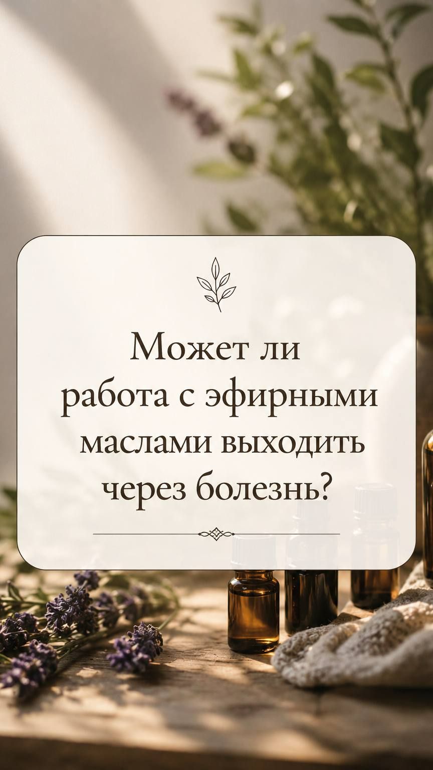 Может ли работа с эфирными маслами выходить через болезнь? Др.Ульвия Голденбрук #аромапсихология