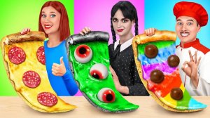 Кулинарный Челлендж# Уэнсдей Против Бабушки # Секретные Лайфхаки и Гаджеты Trend DO Challenge