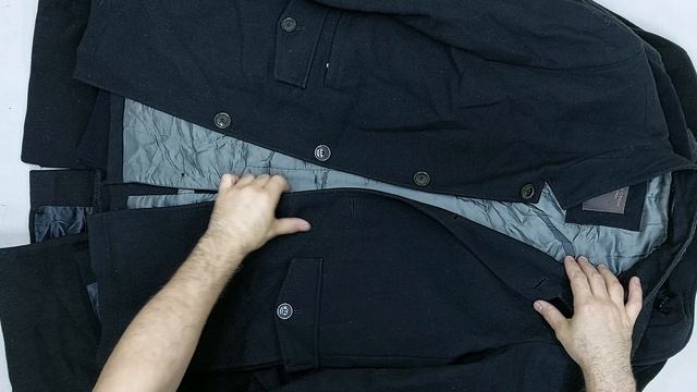 Пальто мужские из сукна секонд оптом 2 пак