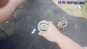 mazda demio dw установка передней подушки двм от тайоты