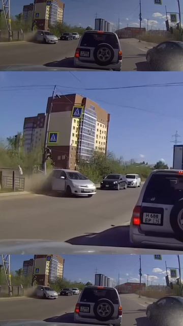 Автопилот попал точно в столб!