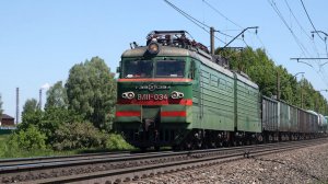 Поезда на БМО. Облако угольной пыли и обычные рядовые моменты. Перегон Непецино – Воскресенск