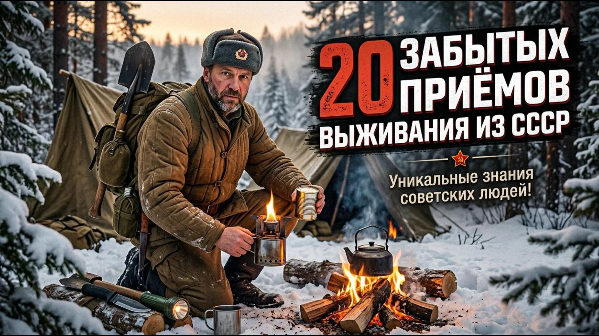 20 ЗАБЫТЫХ ПРИËМОВ ВЫЖИВАНИЯ из СССР!