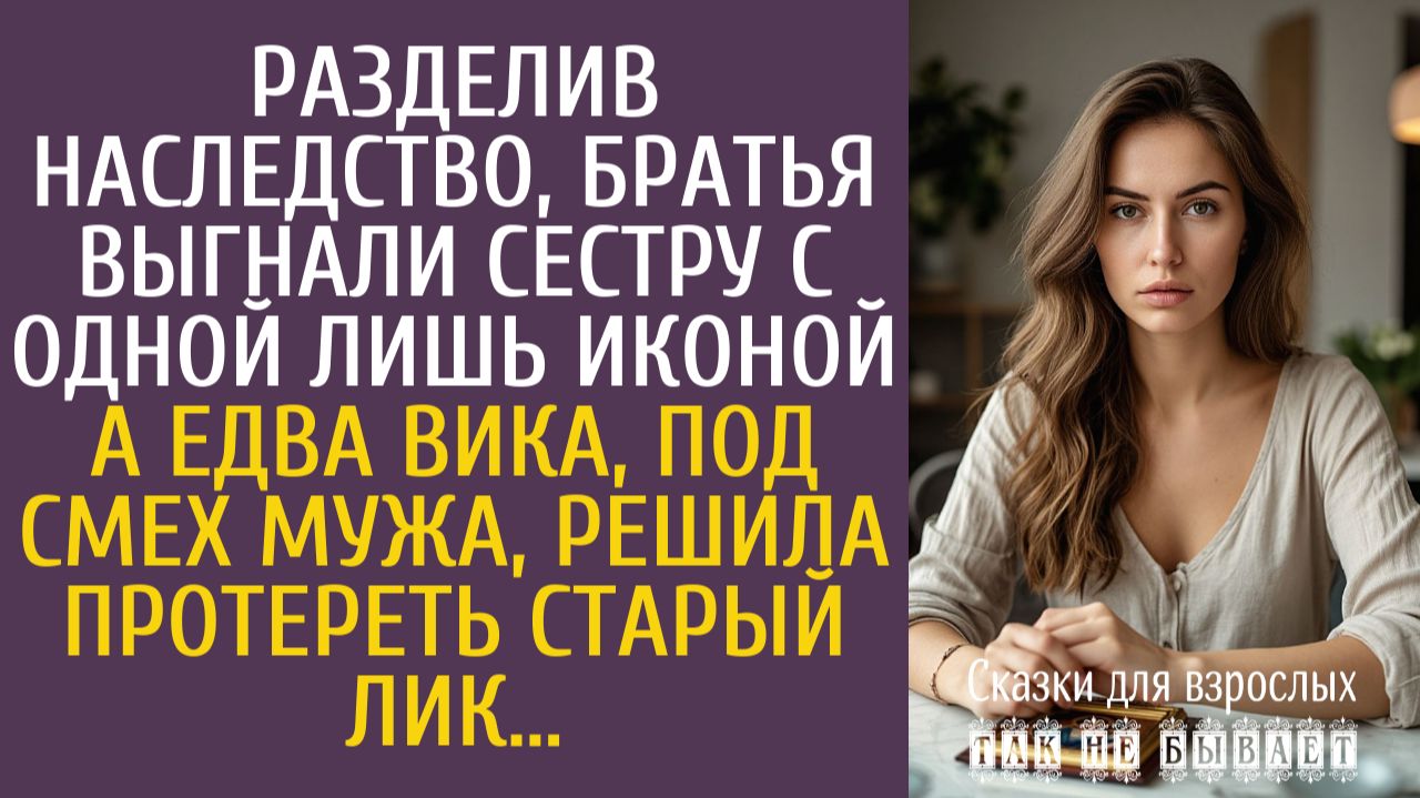 Истории из жизни Разделив наследство, братья выгнали сестру с одной лишь иконой… А едва протерев ее… смотреть онлайн