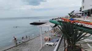 Обзор пляжа ,,Горное солнце 🌞 « в Алупке.🌊
