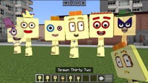 Спрунки ОК Тридцать два из Numberblocks добавлены в Minecraft PE