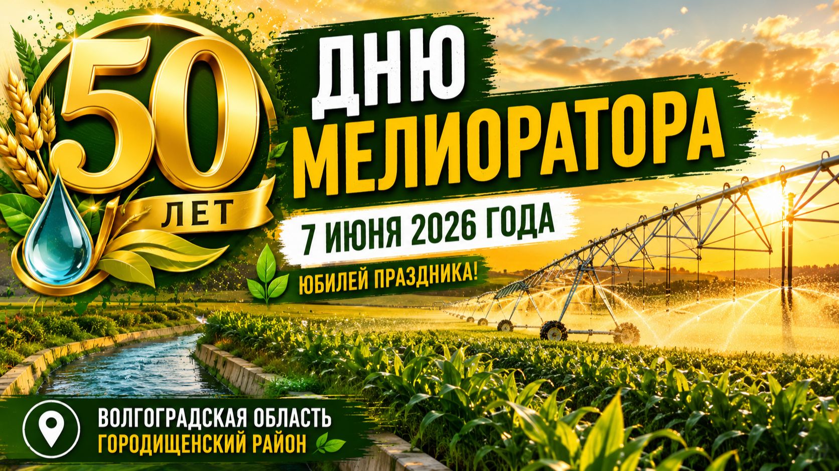 День мелиоратора - 50 лет празднику в России. Волгоградская область