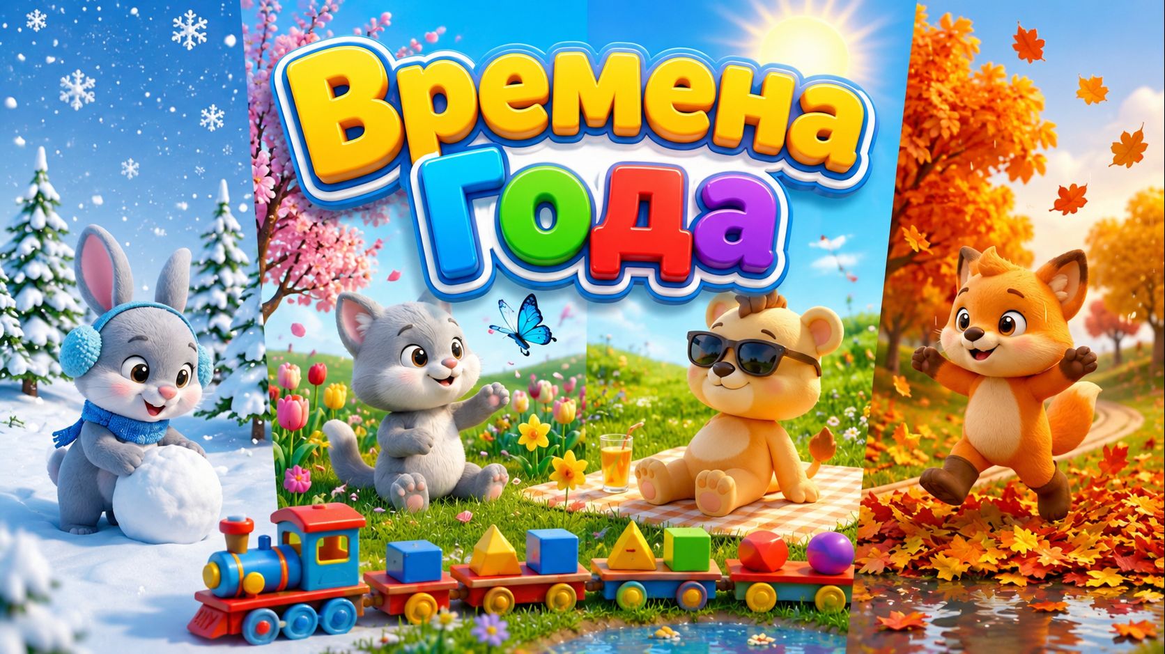 Времена Года! Мультик для малышей смотреть онлайн