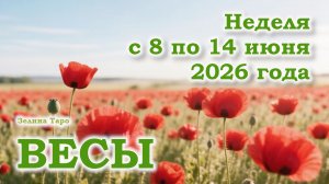 ВЕСЫ | ТАРО прогноз на неделю с 8 по 14 июня 2026 года
