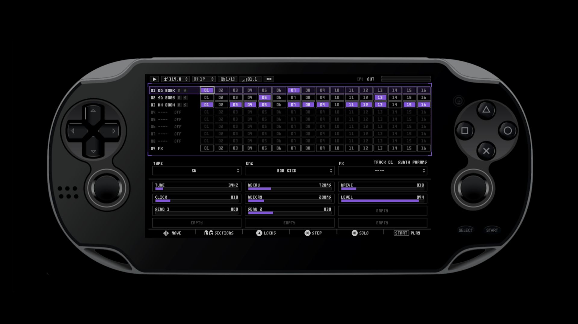 Intermynd Instruments DS-8: Drum Synth for Sony PlayStation Vita