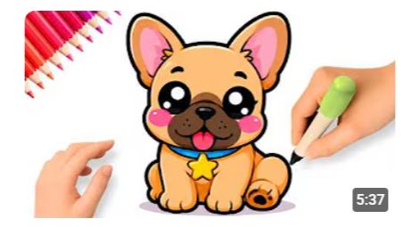 КАК НАРИСОВАТЬ ПРОСТОГО И МИЛОГО ЩЕНКА БУЛЬДОГА 🐶❤️ смотреть онлайн