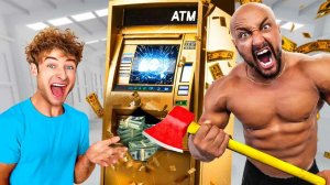 СИЛЬНЕЙШИЙ ЧЕЛОВЕК МИРА против банкомата за 100 000 долларов!