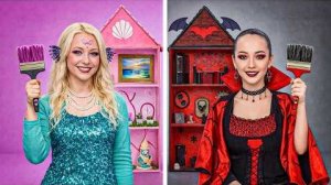 Мы построили ДВЕ фантастические комнаты мечты 😳🧜♀️🦇 Русалка против вампира — кто победит#
