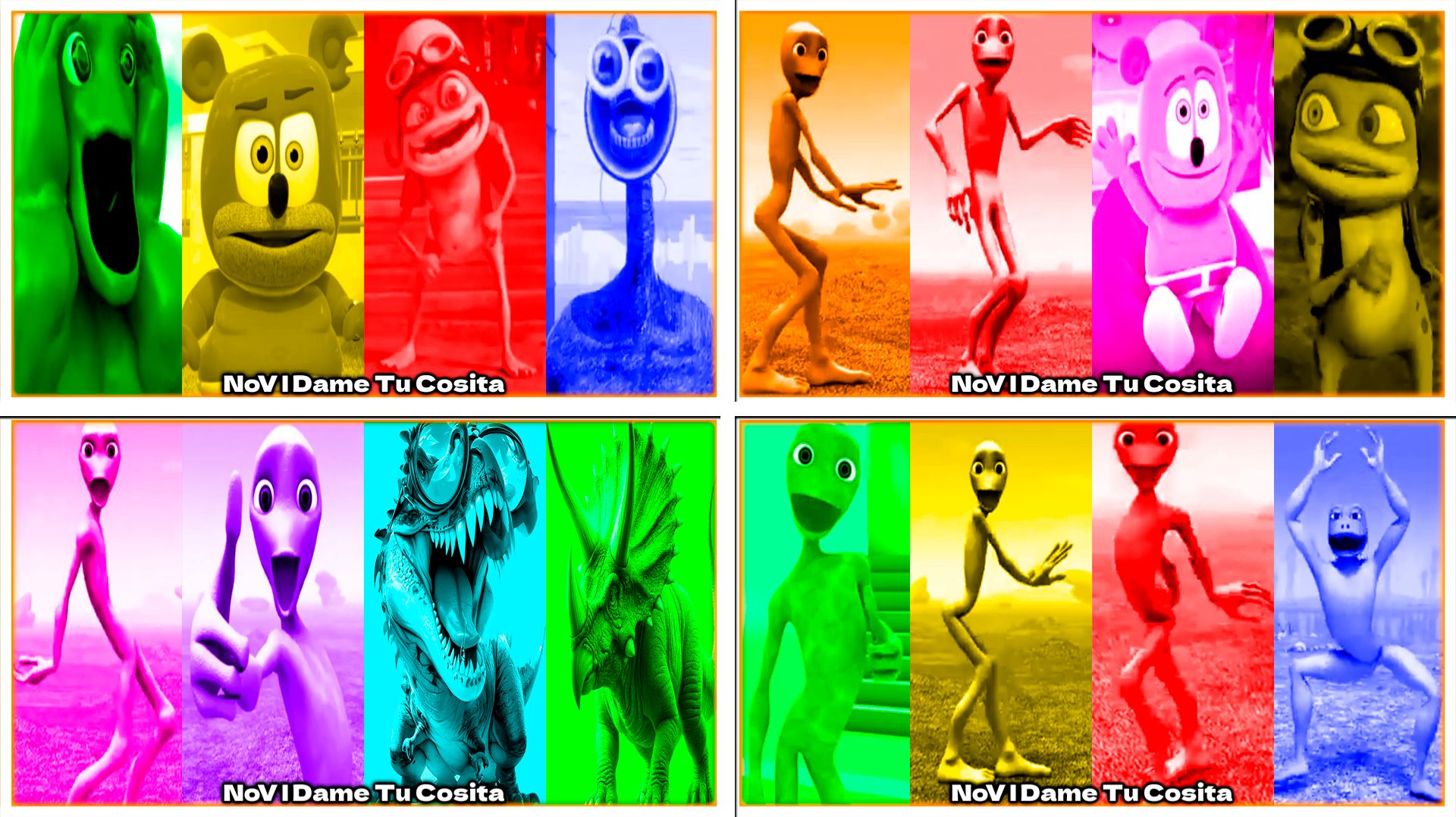 Зелёный Человек Танцует Dame Tu Cosita Music Video Megamix #201-204 в Tiles Hop - NoV смотреть онлайн