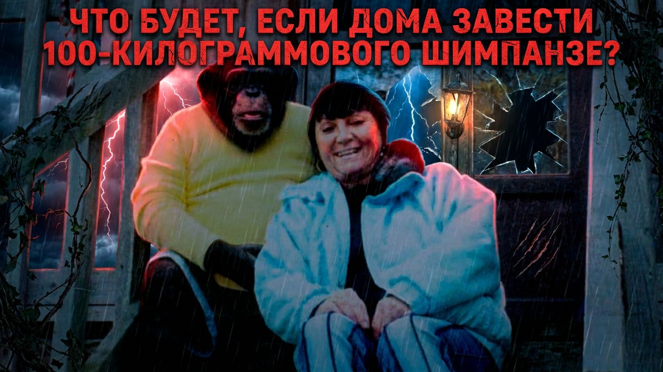 Что будет, если дома завести 100-килограммового шимпанзе?