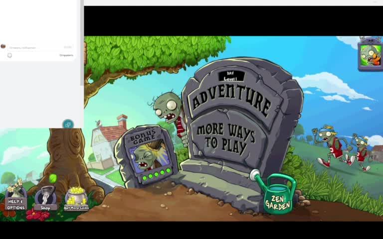 Играю в Plants vs. Zombies 1 ЧАСТЬ смотреть онлайн