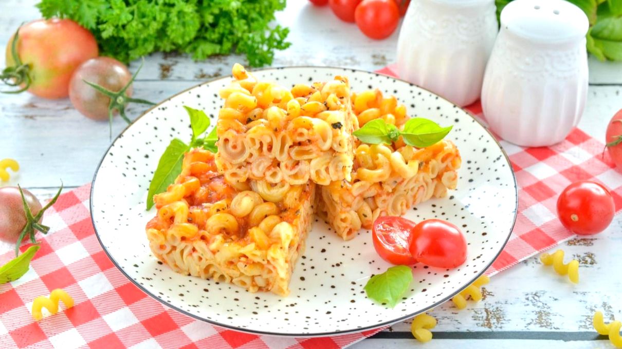 Макароны в духовке без варки
