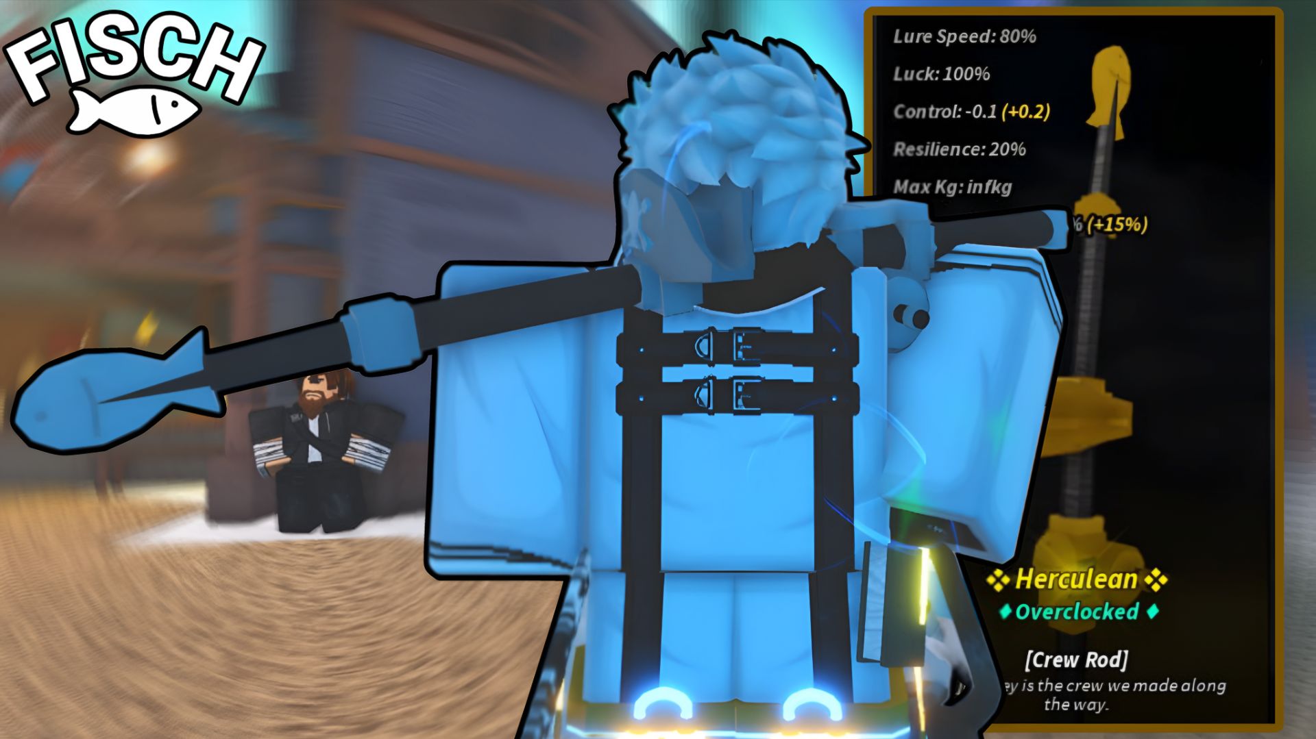 CREW ROD - НОВАЯ КЛАНОВАЯ УДОЧКА В ФИШ! | FISCH ROBLOX!