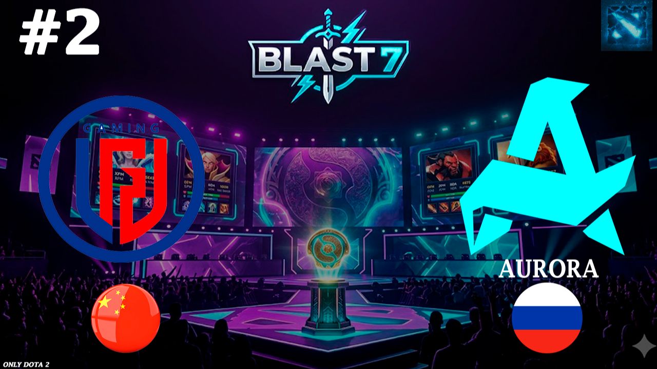 ПЕРВЫЙ СВЕН НА ТУРНИРЕ! | Aurora vs LGD #2 (BO3) BLAST Slam 7 смотреть онлайн