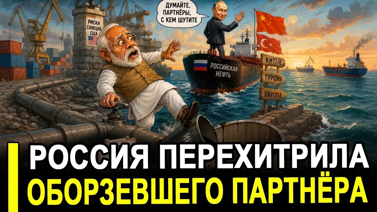 Это случилось. Индия решила выкрутить РФ руки за скидку Россия молча развернула танкеры смотреть онлайн